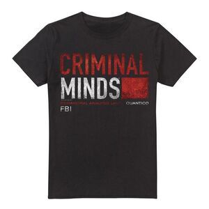 Criminal Minds Mens Title Card T-Shirt / Black